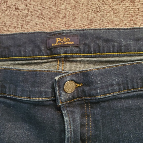 Polo Ralph Lauren Jeans Mens Big 50 x 30 Blue Hampton Relaxed Straight - Picture 6 of 12